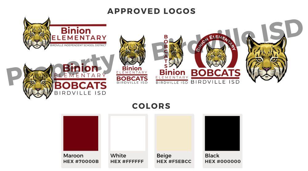 Birdville ISD logos and approved colors. Contact district for logos and details. 